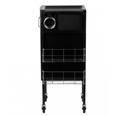 Professional barber and hair stilist trolley GABBIANO DELUXE 500, black color 2