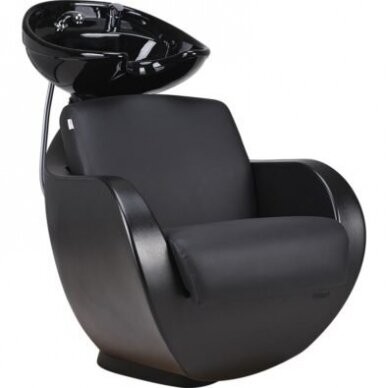 Professional hairdresser sink for beauty salons THOMAS-AYA, black color