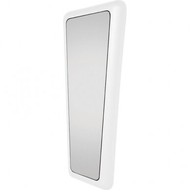 Bakery/beauty salon mirror, white with LED lighting