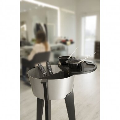 Professional hairdressing trolley ICONI, grey color 1