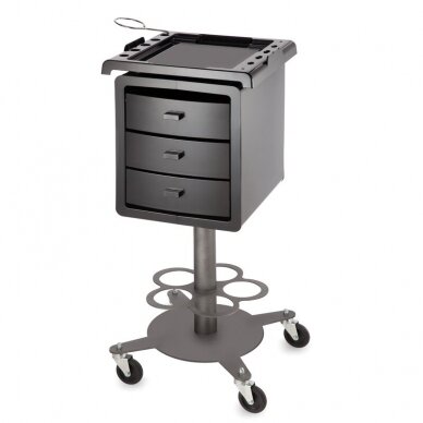 Professional hairdressing trolley DODI EXEL, black color