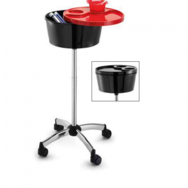 Professional hairdressing trolley COLOR CUP, black color