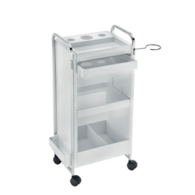 Professional hairdressing trolley NEW KROSS, white or black