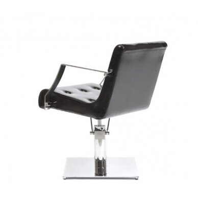 Professional hairdressing chair AISTRA SIMPLE, black patent leather 1