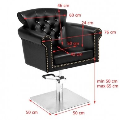 Профессиональное парикмахерское кресло GABBIANO BERLIN, черного цвета 1