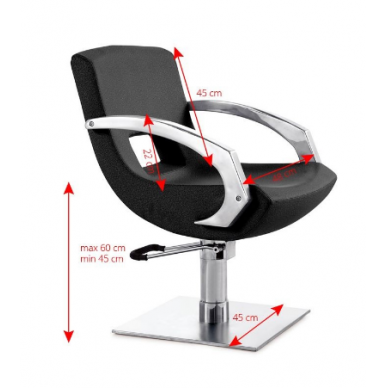 Professional barber chair GABBIANO Q-3111, black 1