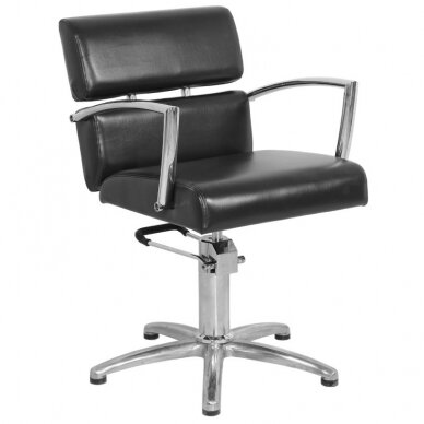 Professional barber chair GABBIANO BRUKSELA, black color