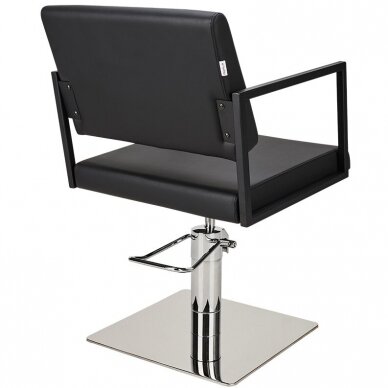 Профессиональный парикмахерский стул BLACK LOFT CHROME SQUARE 3