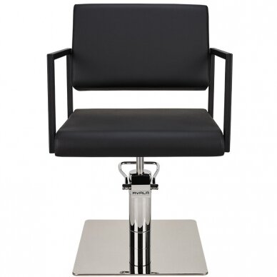 Professional hairdressing chair BLACK LOFT CHROME SQUARE 1