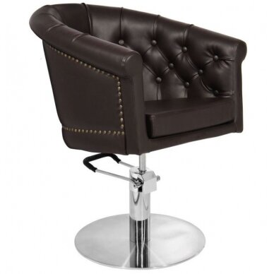 Professional barber chair GABBIANO LONDON, brown color