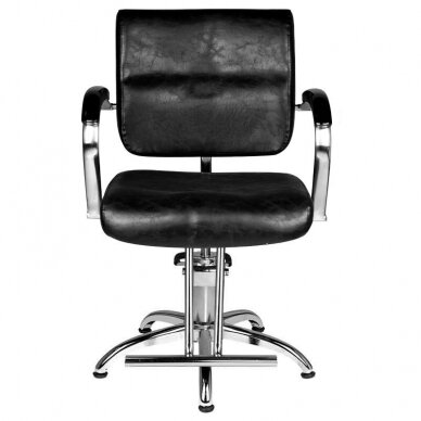 Professional haircut chair HAIR SYSTEM SM361, black color 3