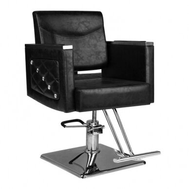 Professional hairdressing chair HAIR SYSTEM SM363, black color