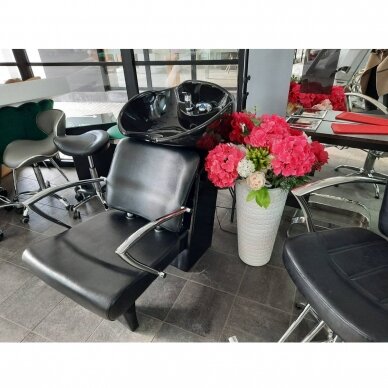 Professional sink for hairdressers GABBIANO Q-2278, black color 2