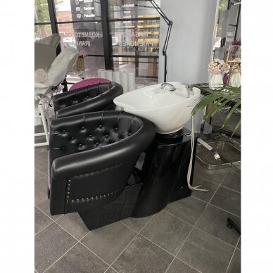 Professional hairdressing sink LONDON, black color 5