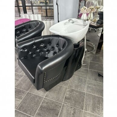 Professional hairdressing sink LONDON, black color 6