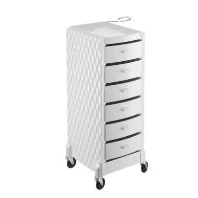 Professional hairdressing trolley DECO, white color