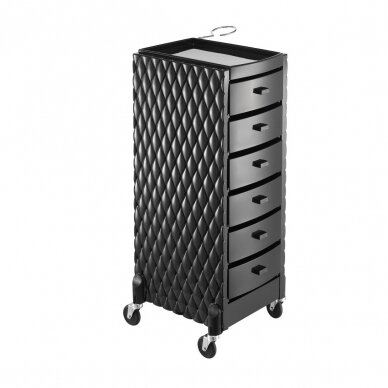 Professional hairdressing trolley DECO, black color