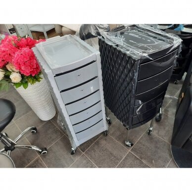 Professional hairdressing trolley DECORÌ, black color 1