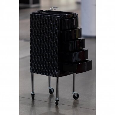 Professional hairdressing trolley DECORÌ, black color 4