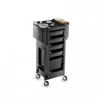 Professional hairdressing trolley LAGOON COLOR SUPER, black color