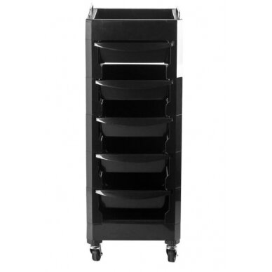 Professional hairdressing trolley, black, with handles MOD030 2