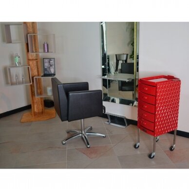 Professional hairdressing trolley DECORÌ, red color 3