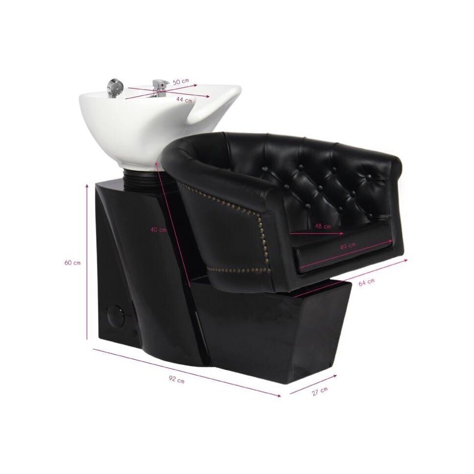 Professional hairdressing sink LONDON, brown color Salonams.eu