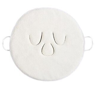 Cosmetological textile facial towel-mask for procedures