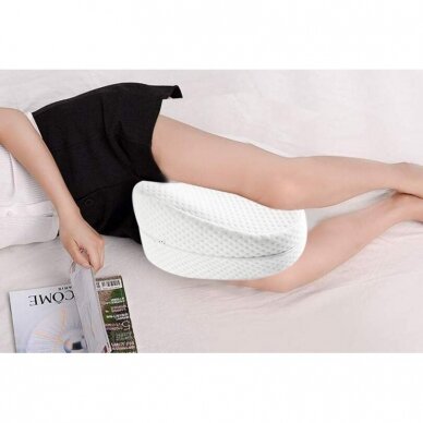 Pillow between legs cushion during sleep, for use between the legs, grey color 1