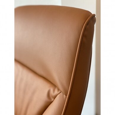 Conference chair CorpoComfort, leather brown color 7