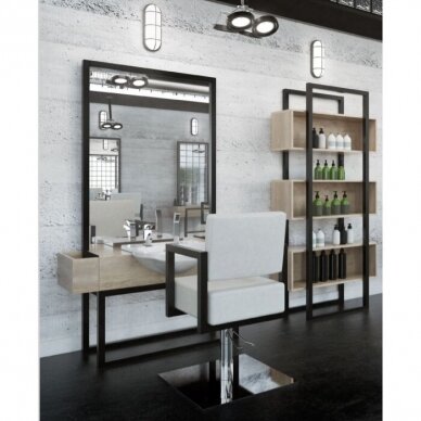 Beauty salon mirror - console CRUDO 3