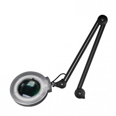 Professional cosmetology lamp - magnifying glass S4, 12W with stand, black 2