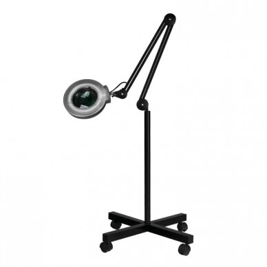 Professional cosmetology lamp - magnifying glass S4, 12W with stand, black