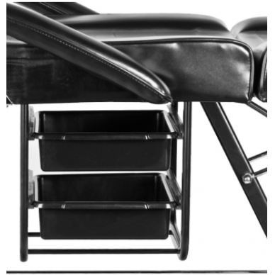 Professional cosmetology bed A-202, black color 7