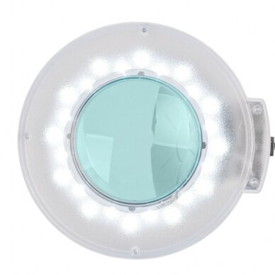 Professional cosmetology lamp - magnifying glass S4 with stand, white color 1