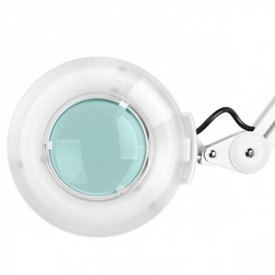 Professional cosmetology lamp - magnifying glass S4 with stand, white color 4