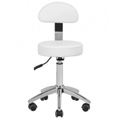 Professional master chair for beauticians AM-304, white color 1