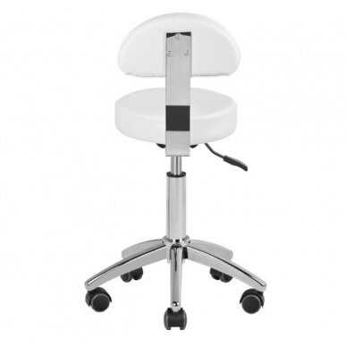 Professional master chair for beauticians AM-304, white color 3