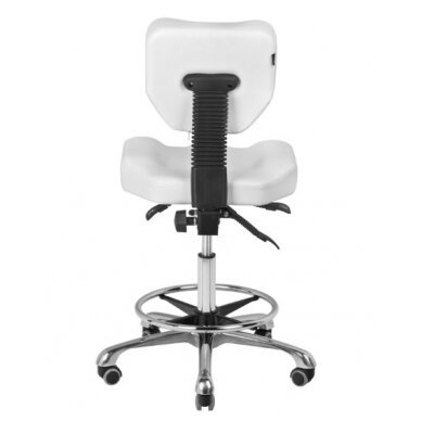 Professional cosmetology chair with backrest A-4299, white color 3