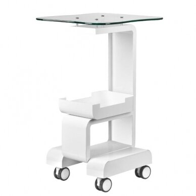 Professional cosmetology trolley for instruments and equipment MOD 082, white