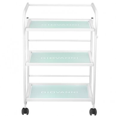 GIOVANNI CLASSIC TYP 1013 professional cosmetology trolley, white color 5