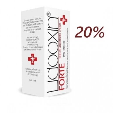 Kremas anestetikas LIDOXIN FORTE Lidocaine 20 % 30 g.