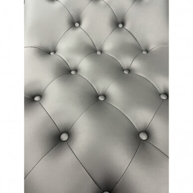 Couch for cosmetic and lashes treatments / black artificial leather 5