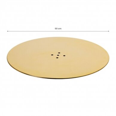 Round base for hairdressing chair L010, gold color 1