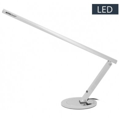 Professional table lamp for manicure SLIM LED, silver color