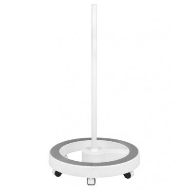 Professional cosmetic lamp stand ELEGANTE, extremely durable, white (ring-shaped)