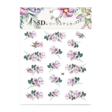 Stickers for nail art 5D Nr.08 2