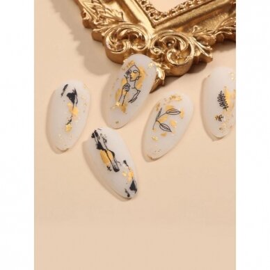 Stickers for nail art GOLD LEAF, 2 pcs. 1