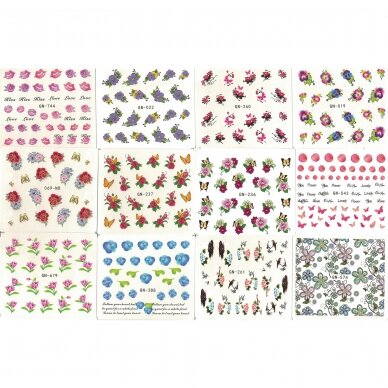 Stickers for nail art MIX, 50 pcs. 4