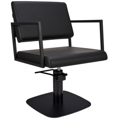 Professional barber chair BROWN LOFT BLACK SQUARE 5